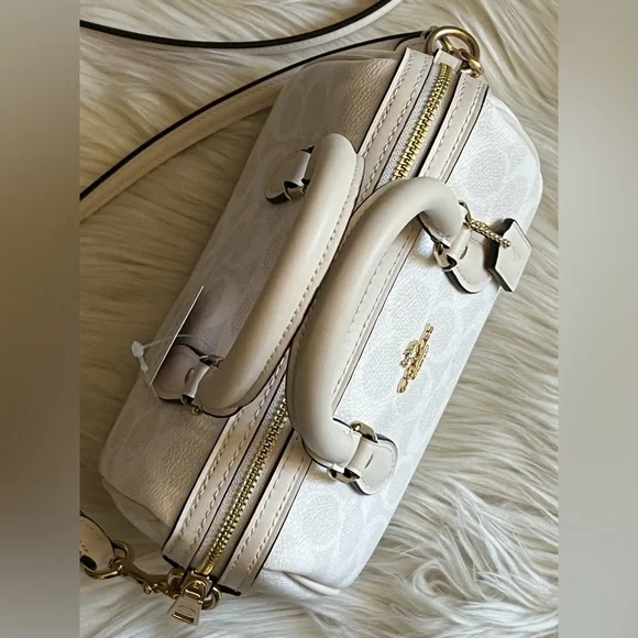 💰SOLD - CW329 - Coach Mini Rowan Crossbody Bag in Signature Canvas - Picture 7 of 13